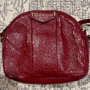 Marc By Marc Jacobs Red Crossbody Bag with Textured Leather